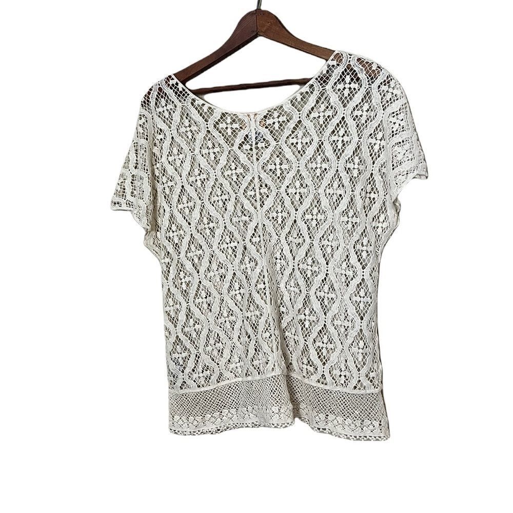 Ruby Rd. Petite Open Knit Top - Picture 7 of 7